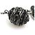 Collana da donna Chanel in nero e gunmetal Metallico - vista 4