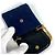 Vintage Coco Mark Matelassé Mini-Handtasche von Chanel Marineblau - Ansicht 10