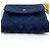 Vintage Coco Mark Matelassé Mini-Handtasche von Chanel Marineblau - Ansicht 3