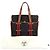 Borsa tote in tela a righe Camoil con logo Hermès Marrone Rosso - vista 17