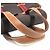 Borsa tote in tela a righe Camoil con logo Hermès Marrone Rosso - vista 8