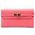 Portefeuille Longue Kelly en Chèvre Mysore Rose Hermès