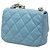 Chanel Mini Blau aus Lammleder mit Lackkette Hellblau - Ansicht 2
