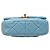 Chanel Mini Blau aus Lammleder mit Lackkette Hellblau - Ansicht 3