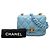 Chanel Mini Blau aus Lammleder mit Lackkette Hellblau - Ansicht 8