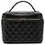 Borsa Vanity in Pelle di Agnello Trapuntata Nera CC di Chanel Nero