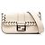 Fendi Baguette in pelle bianca con cucitura a mano Bianco