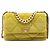 Chanel Verde Grande Flap in Velluto a Coste 19 Verde oliva
