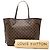 Louis Vuitton Borsa Neverfull MM Damier Ebene Marrone - vista 8