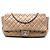 Chanel Marrón Jumbo Acolchado de Cordero Coco Rain Flap Castaño Caqui