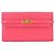 Cartera bifold larga Kelly de Hermès en cuero Chèvre