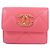 Billetera Tri-Fold Chanel 19 Línea AP0954 Rosa