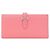 Hermès Cartera Larga Soufflé Bearn Hermes Rosa