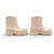 Chloé NUEVAS BOTAS DE LLUVIA CHLOE CHC23A904FP26G 37 BEIGE ROSA + CAJA - vista 3