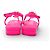 SCARPE CHANEL INFRADITO LOGO CC 37 SANDALI CC CUORE IN PELLE ROSA FLUO - vista 5