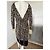 Vestido de seda Diane von Furstenberg Castaño Negro Blanco - vista 3