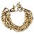 Magnifico bracciale DOLCE & GABBANA catena doppia dorato D'oro