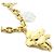 Louis Vuitton Vivienne Eislauf-Taschenanhänger Weiß Golden - Ansicht 4