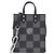 Borsa a Spalla Sac Plat XS Damier Checkerboard Louis Vuitton Nero