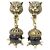 Orecchini a clip Gucci 457629 J1D89 Nero D'oro