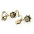 Orecchini a clip Gucci 457629 J1D89 Nero D'oro - vista 3