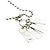 Collana con diamante e targhetta Gucci Argento - vista 10