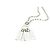 Collana con diamante e targhetta Gucci Argento - vista 4