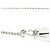 Collana con diamante e targhetta Gucci Argento - vista 5