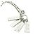 Collana con diamante e targhetta Gucci Argento - vista 8