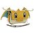 Borsa a secchiello Nano Drago in pelle FENDI x FRGMT x POKMON Gialla Auth 166960SM Argento Giallo