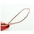 Custodia per AirPods CHANEL in rafia rossa e oro CC Auth 165839SAM Rosso D'oro - vista 14