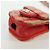 Custodia per AirPods CHANEL in rafia rossa e oro CC Auth 165839SAM Rosso D'oro - vista 16