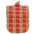 Custodia per AirPods CHANEL in rafia rossa e oro CC Auth 165839SAM Rosso D'oro - vista 2