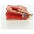 Custodia per AirPods CHANEL in rafia rossa e oro CC Auth 165839SAM Rosso D'oro - vista 4