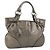 Borsa a mano in pelle Gancini Salvatore Ferragamo oro Auth LNZ099