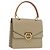 Céline Borsa a mano in tela Macadam CELINE PVC beige oro Auth mr2012 D'oro