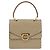 Céline Borsa a mano in tela Macadam CELINE PVC beige oro Auth mr2012 D'oro - vista 13