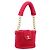 CHANEL Sac à épaule matelassé chaîne en fourrure rose or CC Auth LNZ158SM Doré
