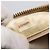 CHANEL Borsa a Spalla Matelassé in Pelle di Agnello Avorio Oro CC Auth LNZ015A D'oro Crudo - vista 12