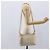 CHANEL Borsa a Spalla Matelassé in Pelle di Agnello Avorio Oro CC Auth LNZ015A D'oro Crudo - vista 24