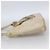 CHANEL Borsa a Spalla Matelassé in Pelle di Agnello Avorio Oro CC Auth LNZ015A D'oro Crudo - vista 3