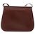 Bolso de Hombro Gancini de Cuero Marrón Dorado Auth 173491 de Salvatore Ferragamo - vista 2