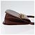 Bolso de Hombro Gancini de Cuero Marrón Dorado Auth 173491 de Salvatore Ferragamo - vista 3