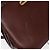 Bolso de Hombro Gancini de Cuero Marrón Dorado Auth 173491 de Salvatore Ferragamo - vista 9