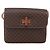 Céline Borsa a Spalla in Tela Macadam CELINE in Pelle PVC Marrone Oro Auth LNZ062 D'oro - vista 13