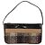 Borsa a spalla Burberry Nova Check in lana beige oro Auth 172950 D'oro - vista 13