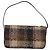 Borsa a spalla Burberry Nova Check in lana beige oro Auth 172950 D'oro - vista 2