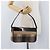 Borsa a spalla Burberry Nova Check in lana beige oro Auth 172950 D'oro - vista 22