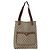 Borsa tote Gucci GG Supreme Web Sherry Line in PVC beige e rosso 39 02 003 Auth ki6528 - vista 13