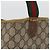 Borsa tote Gucci GG Supreme Web Sherry Line in PVC beige e rosso 39 02 003 Auth ki6528 - vista 3